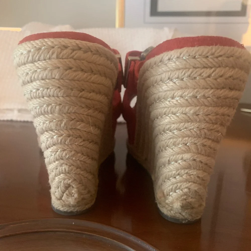Ugg Tawnie Tango Wedges Red Espadrilles